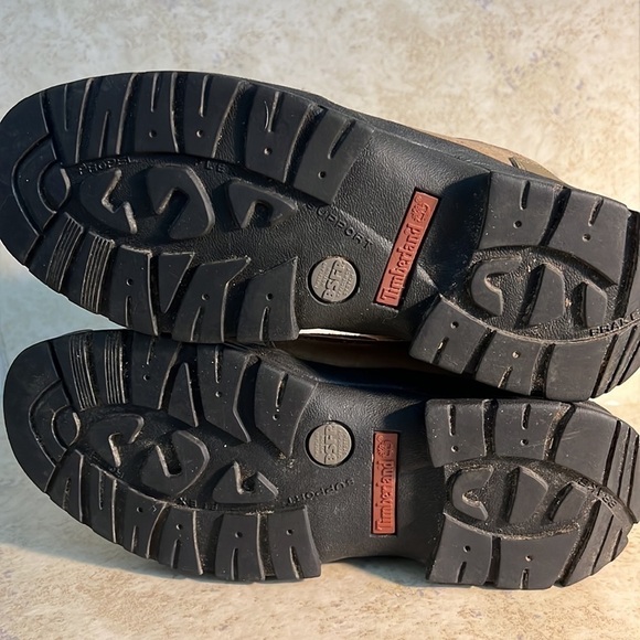 Timberland Womens Performance ACT Hiking Boot Size 8.5M Tan Leather Ankle 62355 - Picture 9 of 10